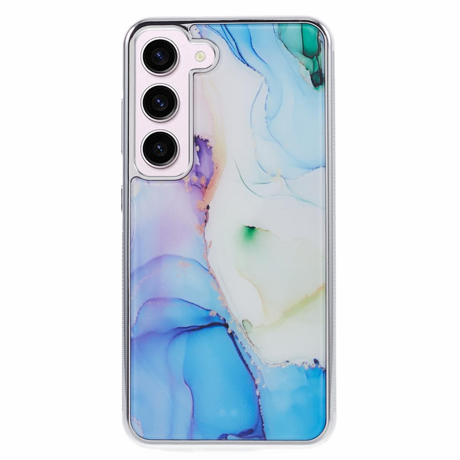 

Für Samsung Galaxy S23+ Deckmarble Muster Anti-schlupf-telefon-pc+ Tpu-hülle - Stil F, Galaxy S23+