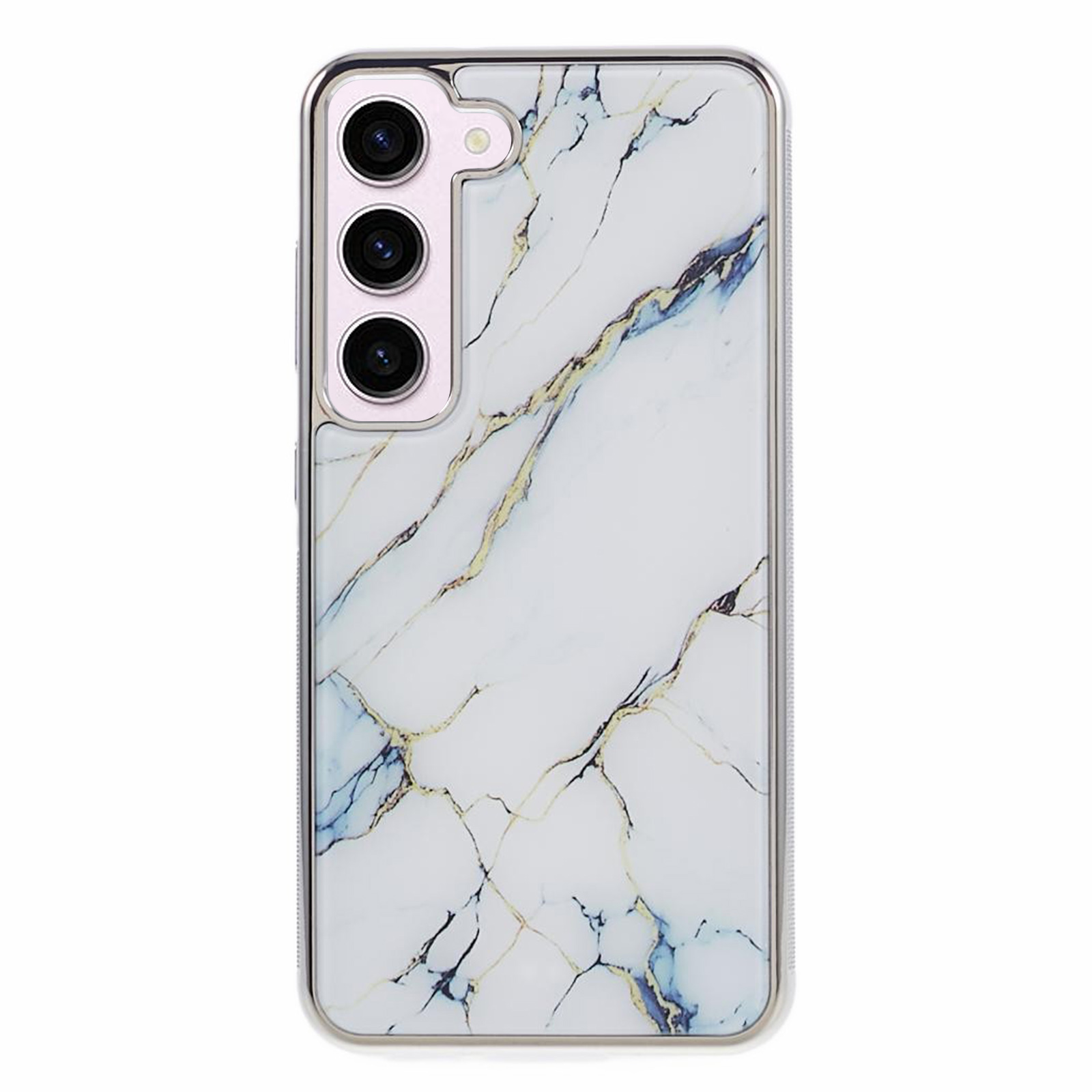 

Für Samsung Galaxy S23+ Deckmarble Muster Anti-schlupf-telefon-pc+ Tpu-hülle - Stil K, Galaxy S23+