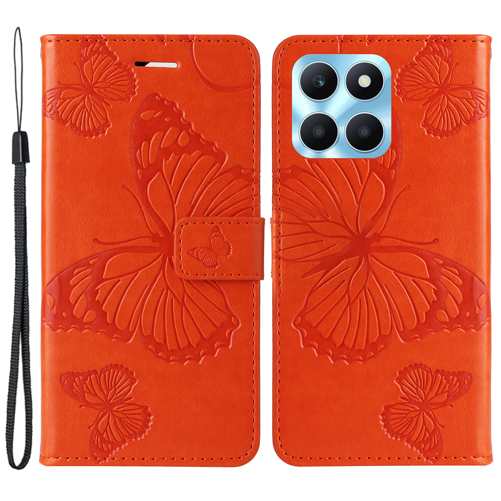 

Kt-sprudelblumenserie-2 Für Honor X6a 4G Gedruckt - Orange, Honor X6a 4G