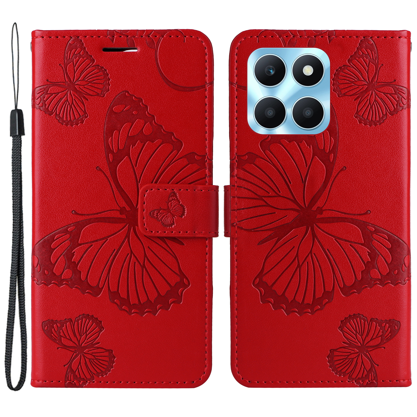 

Kt-sprudelblumenserie-2 Für Honor X6a 4G Gedruckt - Rot, Honor X6a 4G