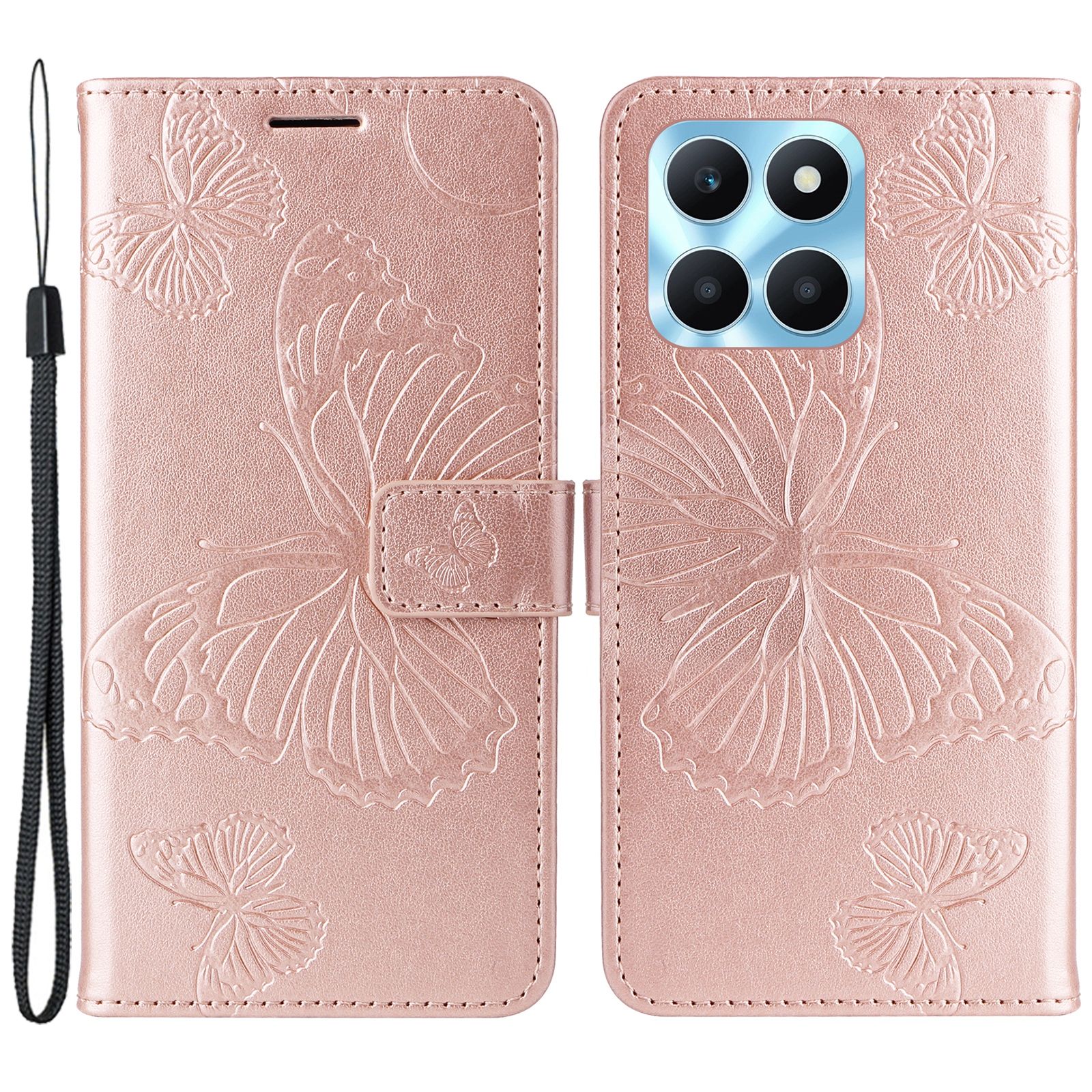 

Kt-sprudelblumenserie-2 Für Honor X6a 4G Gedruckt - Roségold, Honor X6a 4G