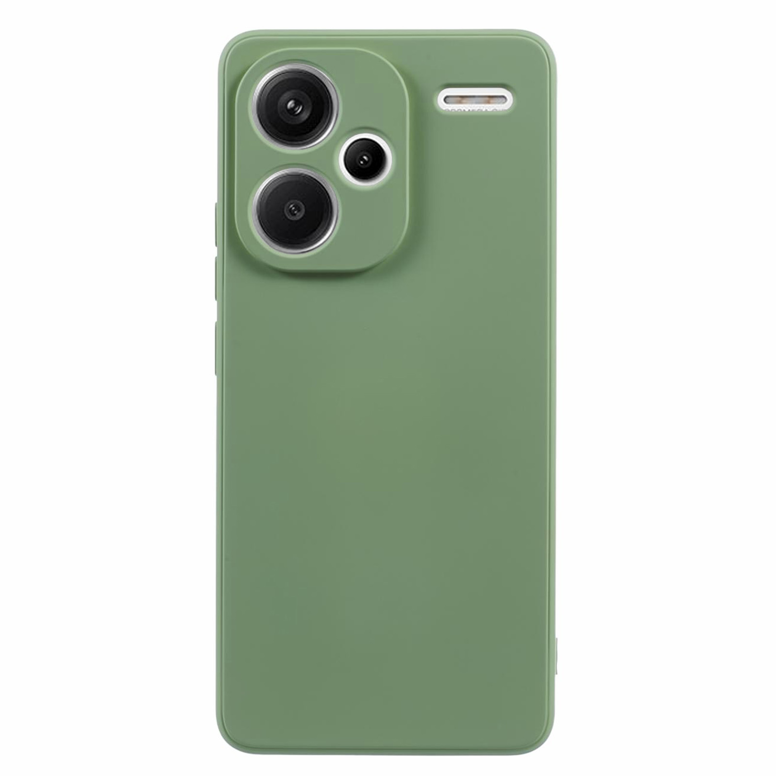 

Für Xiaomi Redmi Anmerkung 13 Pro+ Fall TPU Faserfaser -schutzhelfer -abdeckung - Matcha Green, Xiaomi Redmi Note 13 Pro+