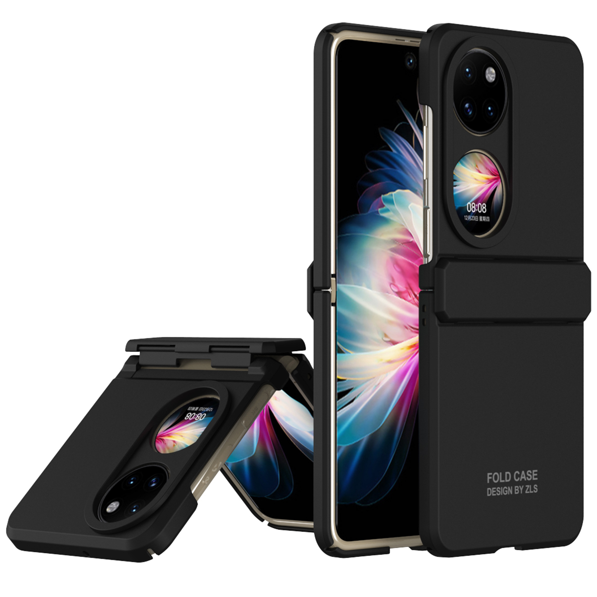 

Für Huawei P50 Pocket Case Folding Phone Drop Resistant PC -abdeckung - Schwarz, Huawei P50 Pocket