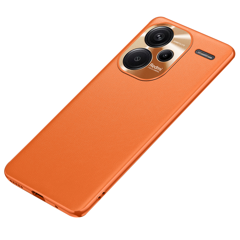 

Für Xiaomi Redmi Hinweis 13 Pro+hülle PU Leder+tpu+pc Anti-drop-telefonabdeckung - Orange, Xiaomi Redmi Note 13 Pro+