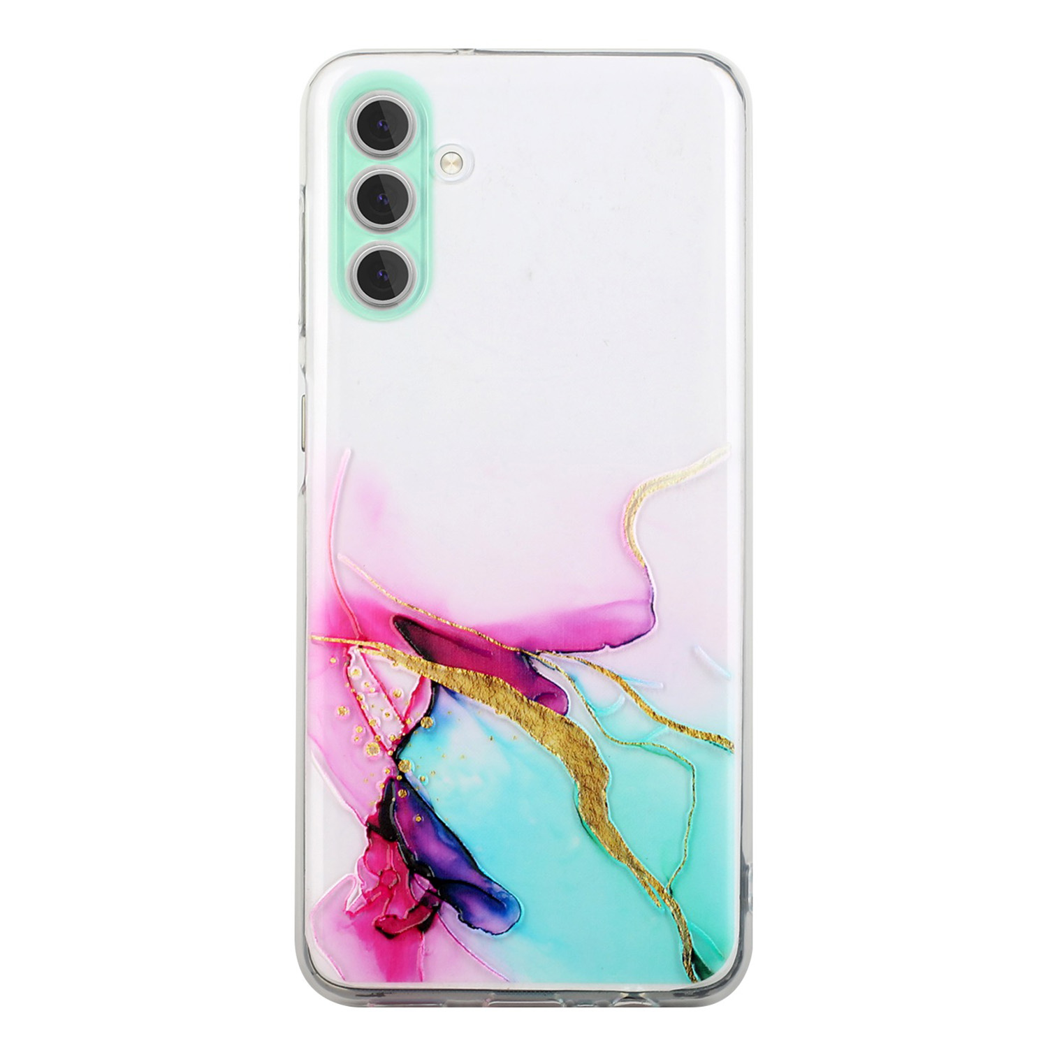 

Für Samsung Galaxy S24+ Case Marmormuster Präge TPU -telefonabdeckung - Grün, Galaxy S24+