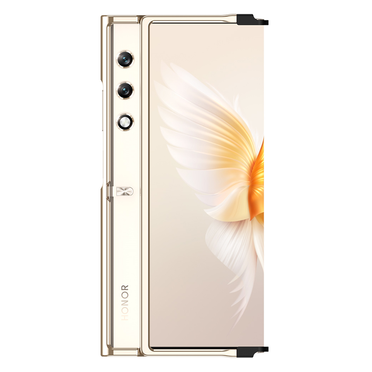 

Für Honor V Purs Case Hard PC Folding Protective Phone Cover - Champagner Gold, Honor V Purse
