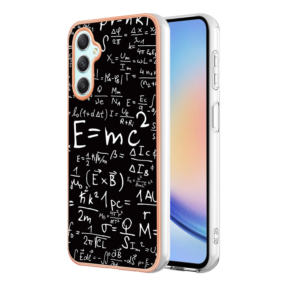 

YB IMD Series-19 Style-D Für Samsung Galaxy A25 5G Hüllenmuster 2,0 mm Tpu-telefonabdeckung - Gleichung, Galaxy A25 5G