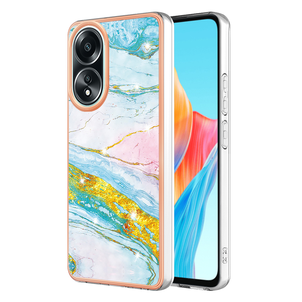 

YB Imd-serie-2 Für Oppo A58 4G Case Electroplated Edge Tpu-telefonabdeckung - Grün 004, Oppo A58 4G