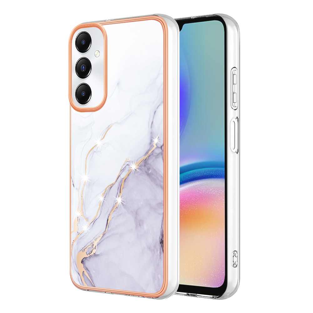 

YB Imd-serie-2 Für Samsung Galaxy A05s 4G Gehäuse Elektroplattiertes Design Soft Tpu-telefonabdeckung - Weiß 006, Samsung Galaxy A05s 4G