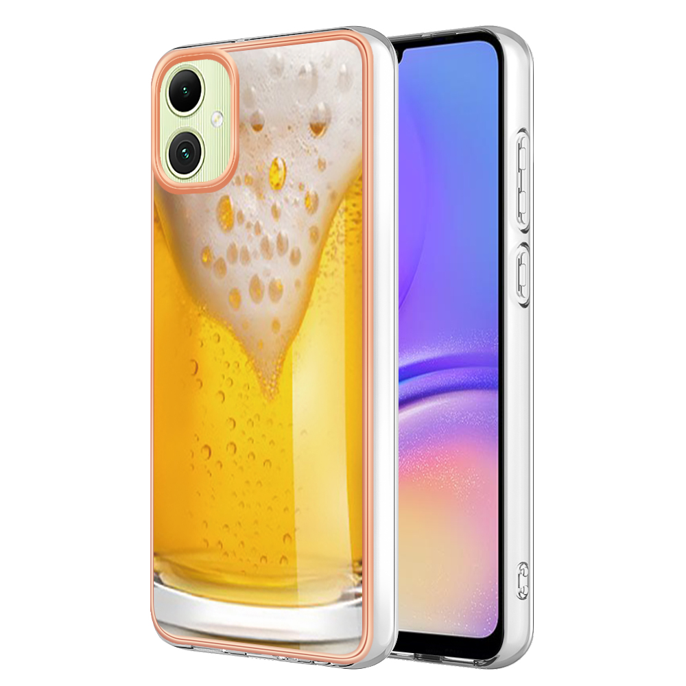 

YB IMD Series-19 Style-D Für Samsung Galaxy A05 4g-hülle Muster Soft 2,0 mm Tpu-telefonabdeckung - Bier, Samsung Galaxy A05 4G