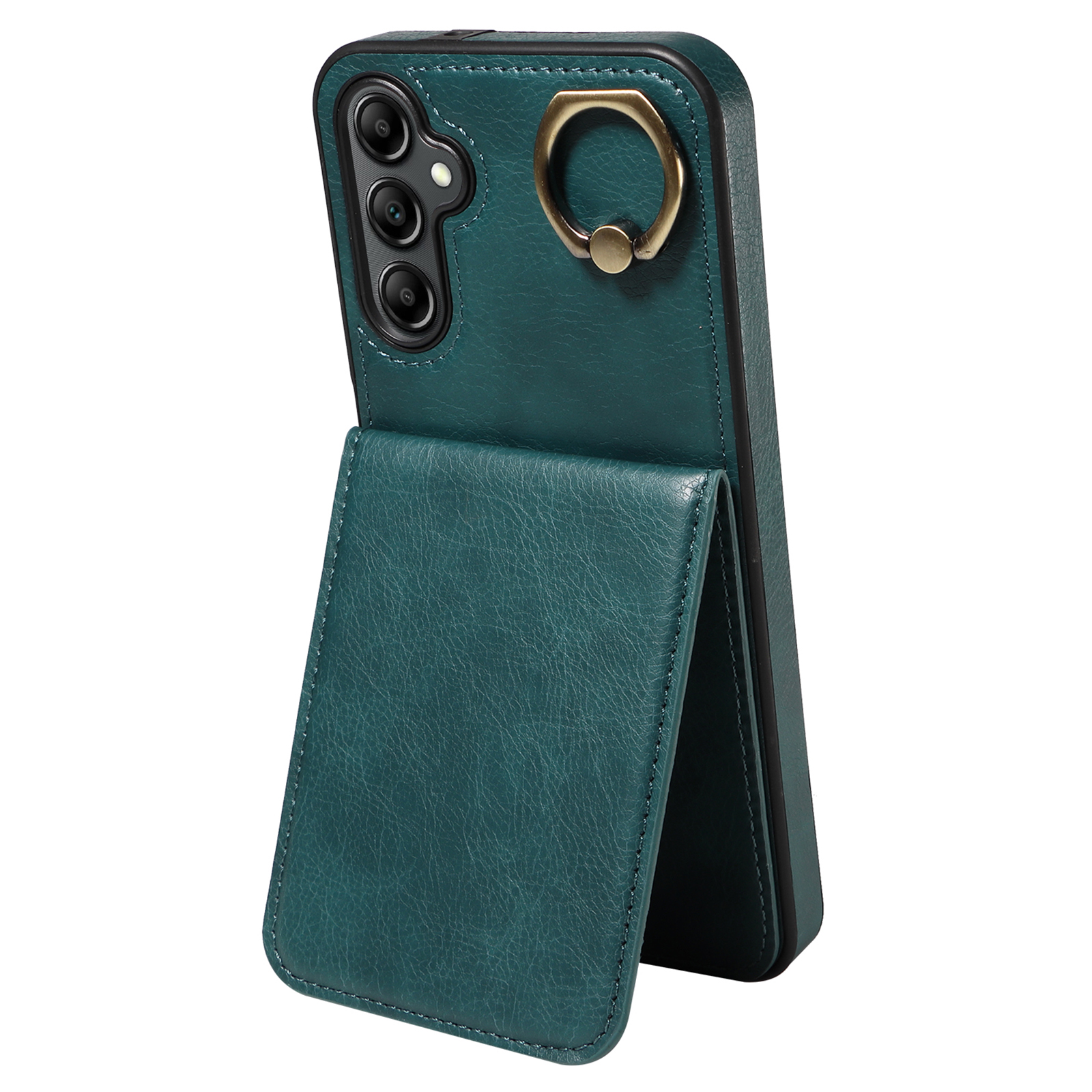 

004 Für Samsung Galaxy A14 4G / 5G Hülle Kratzfestes PU -leder+tpu -telefonabdeckung - Grün, Galaxy A14 5G