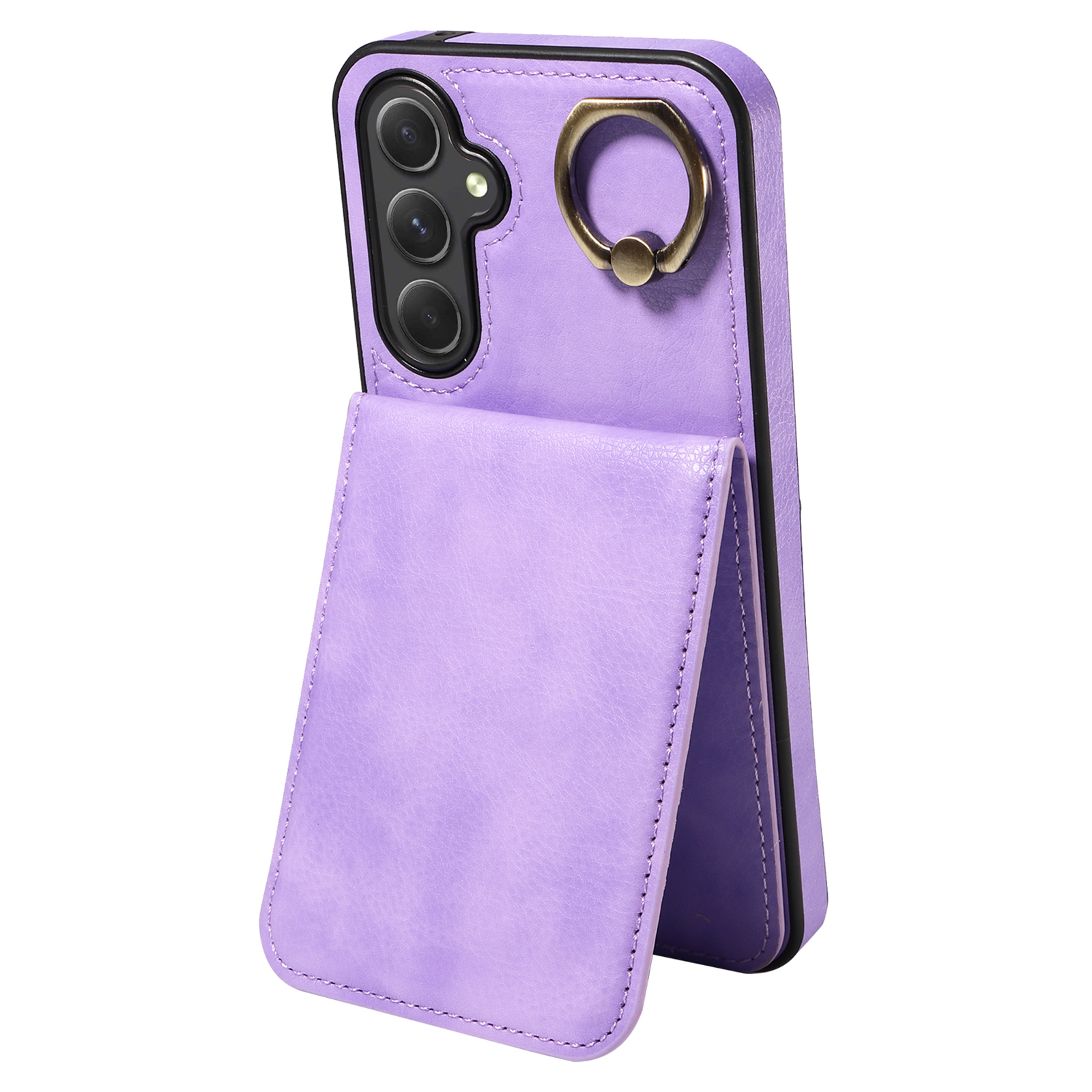 

004 Für Samsung Galaxy A54 5g-kofferkartenhalter Anti-fall-shell-pu-leder+tpu-abdeckung - Lila, Galaxy A54 5G
