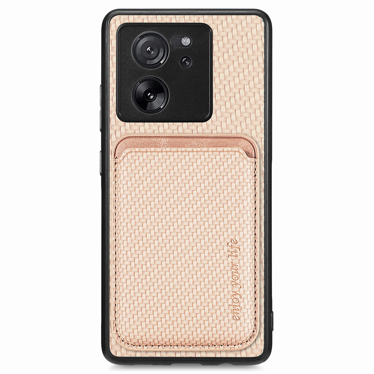 

Für Xiaomi 13t / 13t Pro / Redmi K60 Ultra Case Magnetic Abtrennbare Kartenhalter -telefonabdeckung - Khaki, Xiaomi Redmi K60 Ultra