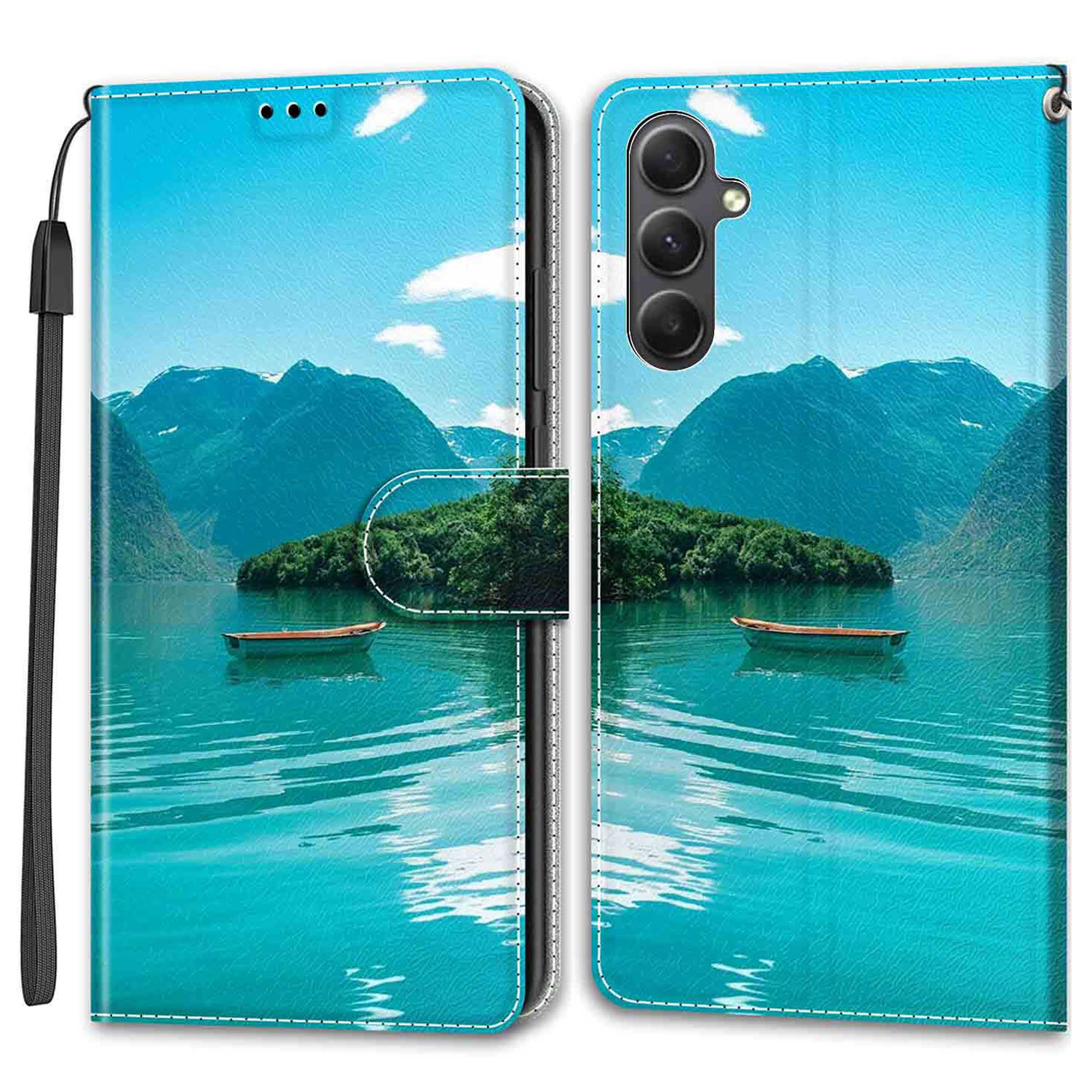 

Für Samsung Galaxy S23 fe Case Card Inhaber Telefonständer Cover - Boot, Galaxy S23 FE