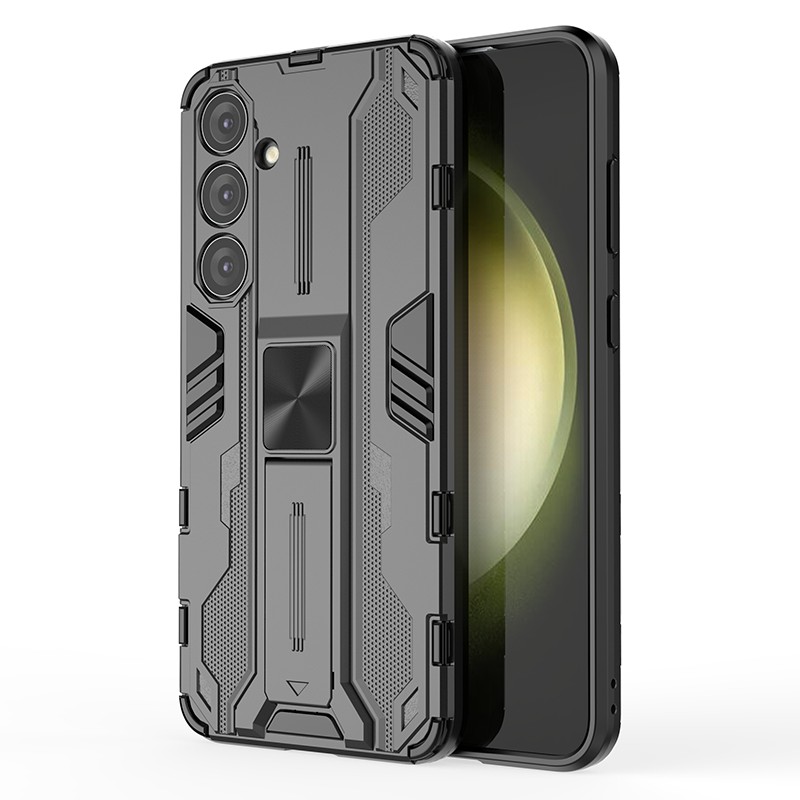 

Für Das Samsung Galaxy S24+ Case Kickstand Pc+ Tpu -mobiltelefonabdeckung - Schwarz, Galaxy S24+