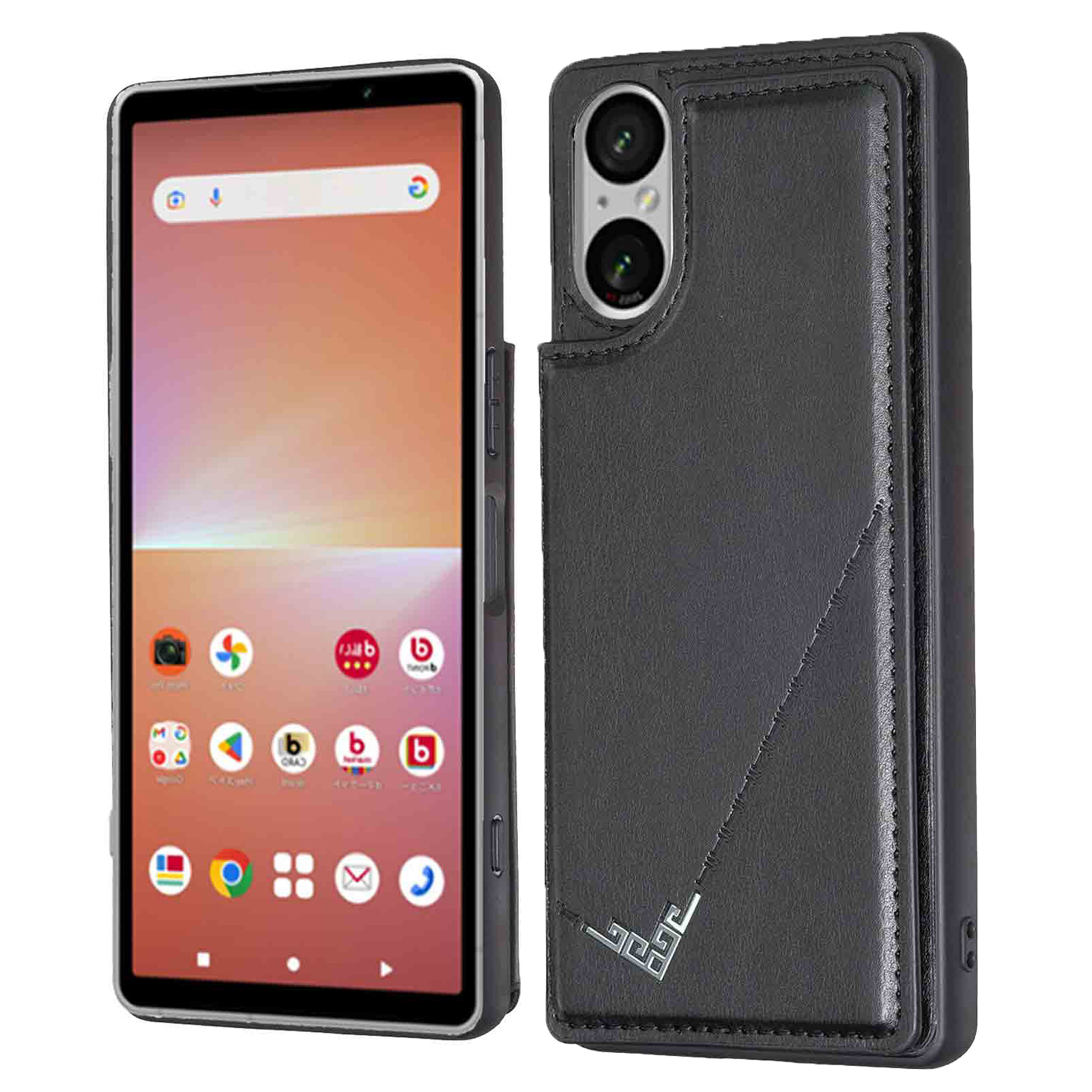 

Für Sony Xperia 5 V Case Card Holder Kickstand PU Leder+tpu -mobiltelefonabdeckung - Schwarz, Xperia 5 V