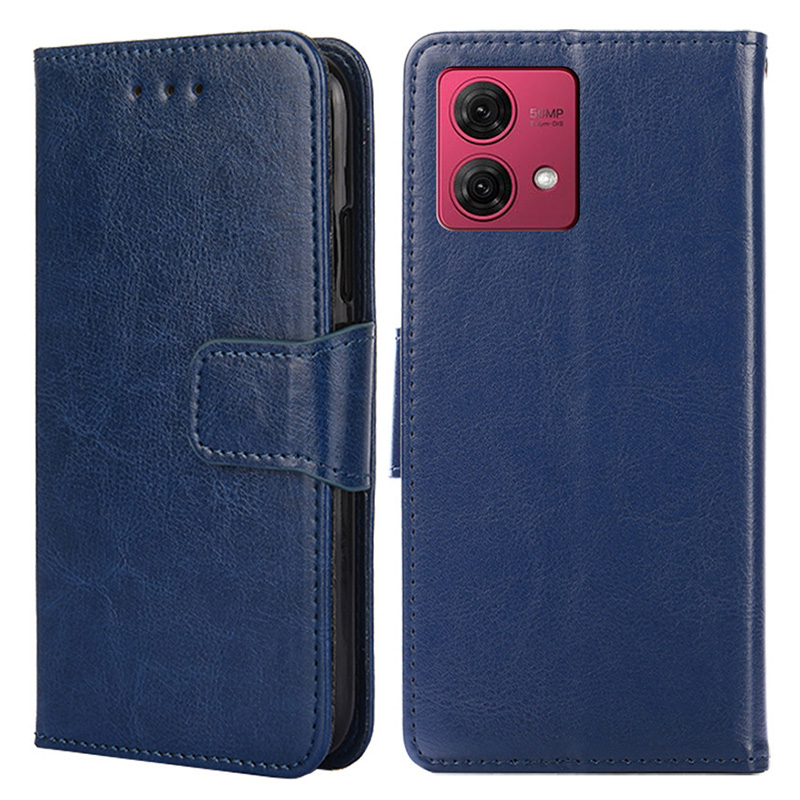 

Für Motorola Moto G84 5G Anti-scratch-tpu+pu Leder-brieftasche Mobiltelefonabdeckung - Saphir, Motorola Moto G84 5G
