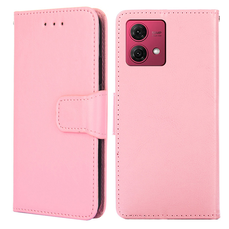 

Für Motorola Moto G84 5G Anti-scratch-tpu+pu Leder-brieftasche Mobiltelefonabdeckung - Rosa, Motorola Moto G84 5G