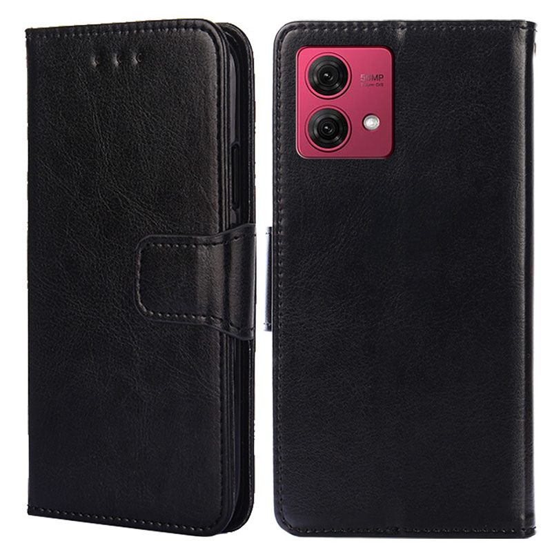 

Für Motorola Moto G84 5G Anti-scratch-tpu+pu Leder-brieftasche Mobiltelefonabdeckung - Schwarz, Motorola Moto G84 5G