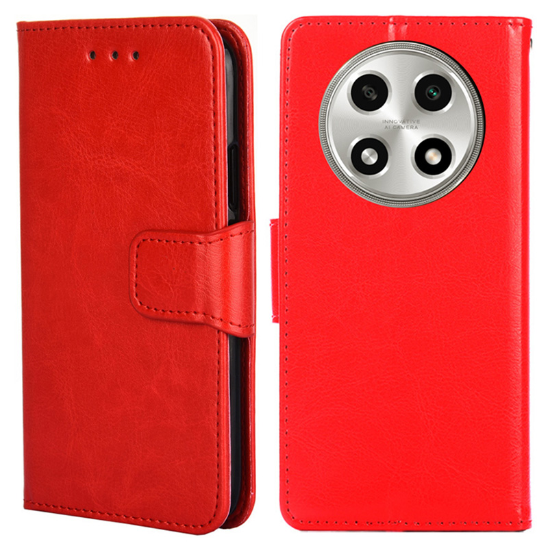 

Für Oppo A2 Pro 5G Case Soft Wallet Stand TPU+PU Leder -telefonabdeckung - Rot, Oppo A2 Pro 5G