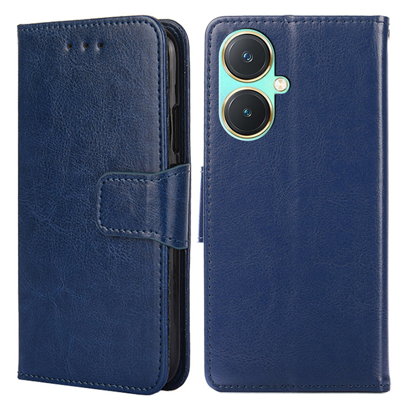 

Für Vivo Y27 4G Hülle TPU+PU Leder Brieftasche Softem Telefon Beschützer - Saphir, vivo Y27 4G