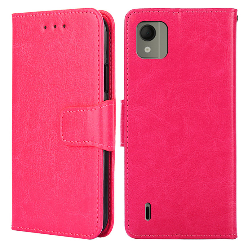 

Für Nokia C110 Case Schockdichte TPU+PU Leder Brieftasche Mobiltelefonabdeckung - Rose, Nokia C110