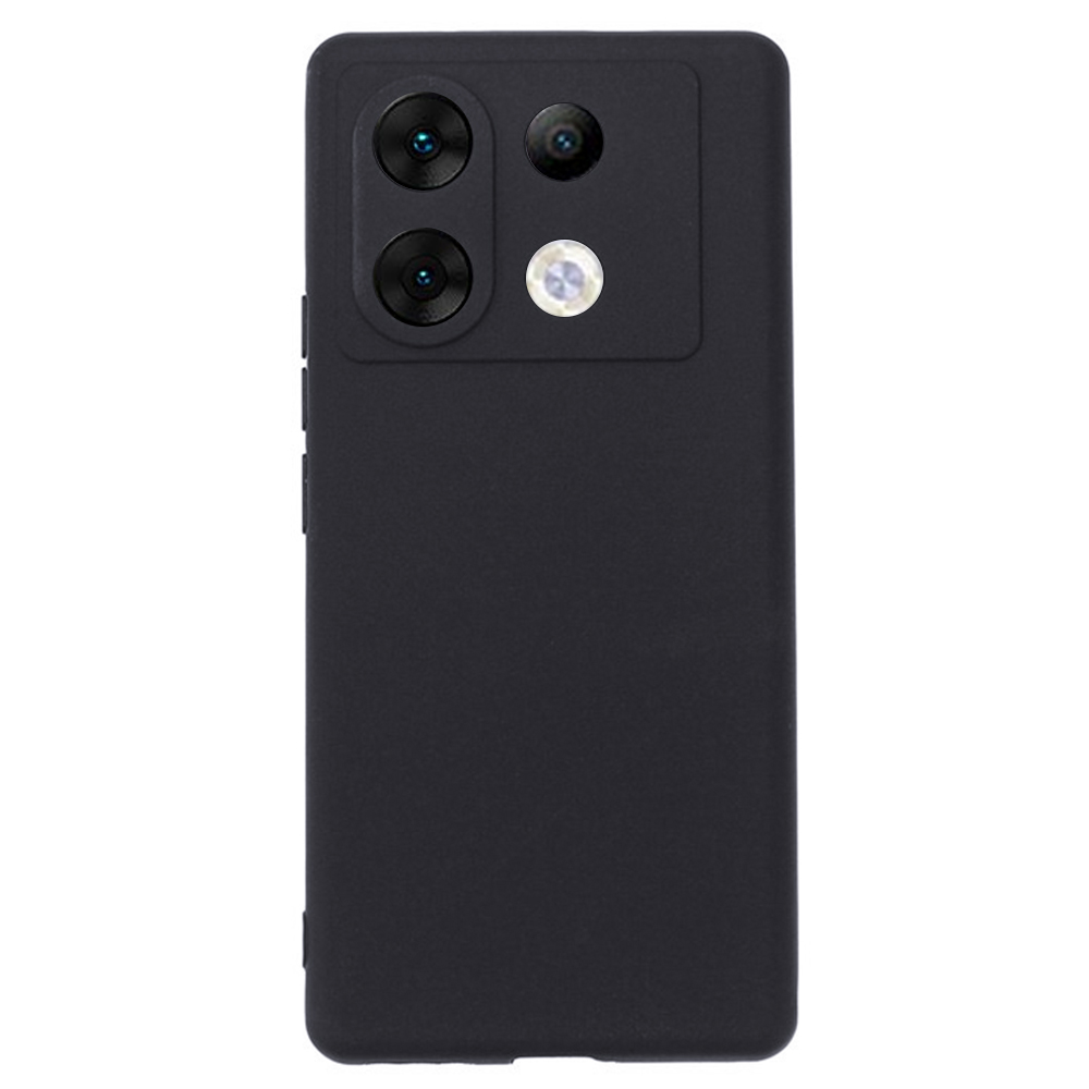 

Für Infinix Zero 30 5g-hülle Präzise Ausschnitte Matte Tpu-anti-fall-handy-rückzugabdeckung - Schwarz, Infinix Zero 30 5G