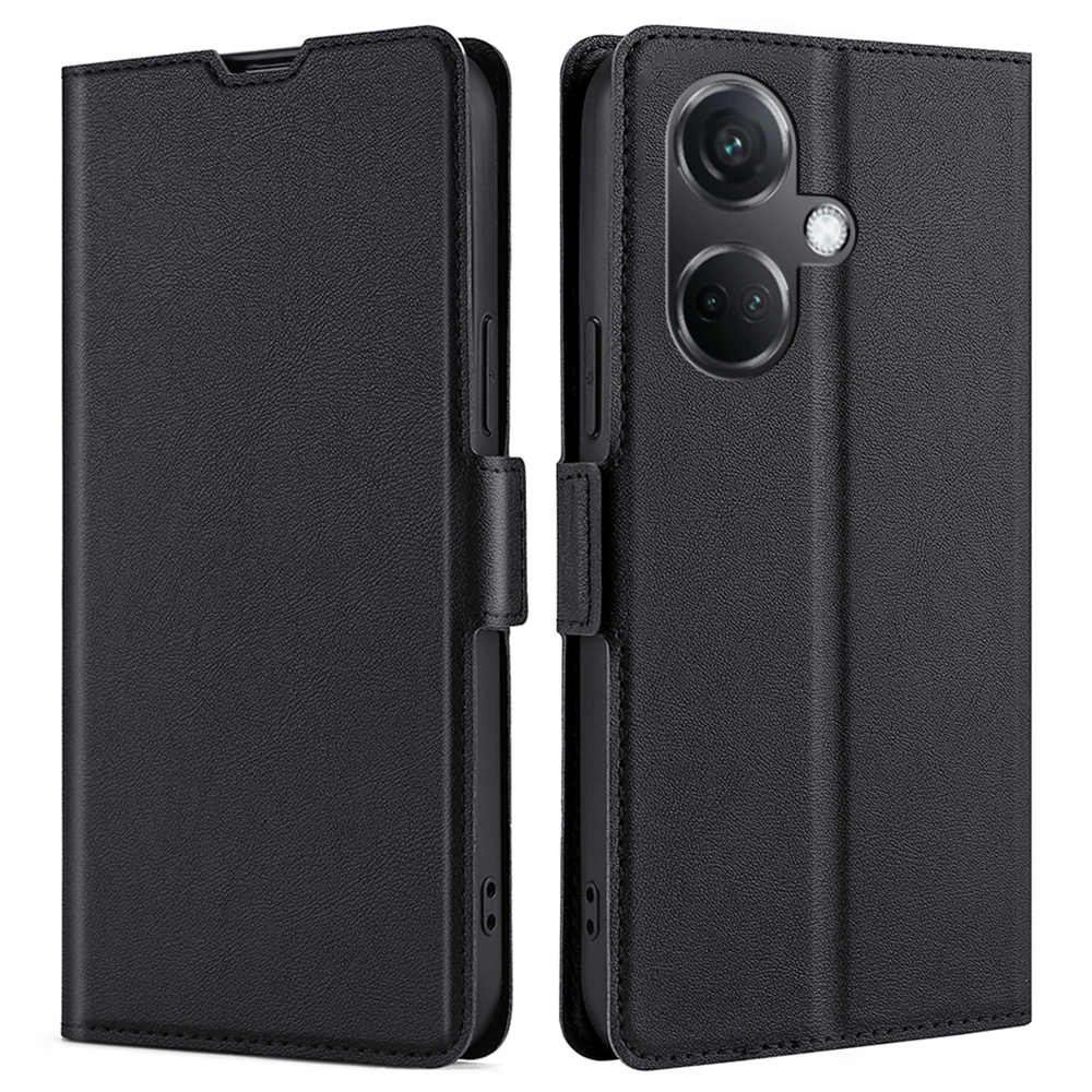 

Für Oppo K11 5G / OnePlus Nord CE3 5G Hülle Lederkartenschlitz Anti-kratzer-telefonabdeckung - Schwarz, Oppo K11 5G