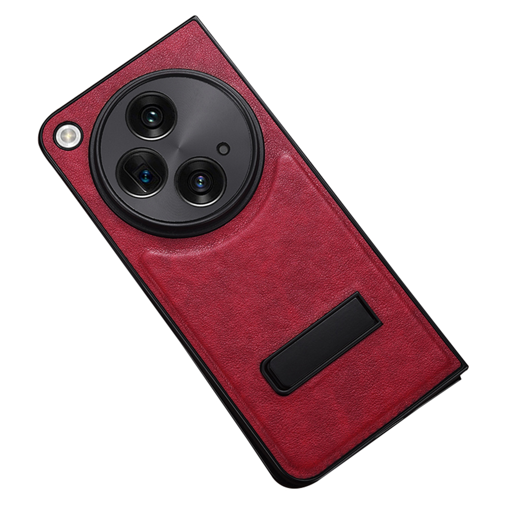 

Für Oppo Finden N3 / OnePlus Open Case PU Leder Beschichtete Hartpc -schutzhilfe - Rot, Oppo Find N3 5G