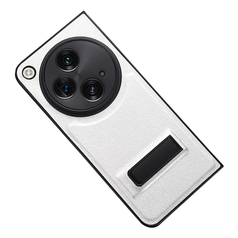 

Für Oppo Finden N3 / OnePlus Open Case PU Leder Beschichtete Hartpc -schutzhilfe - Weiß, Oppo Find N3 5G