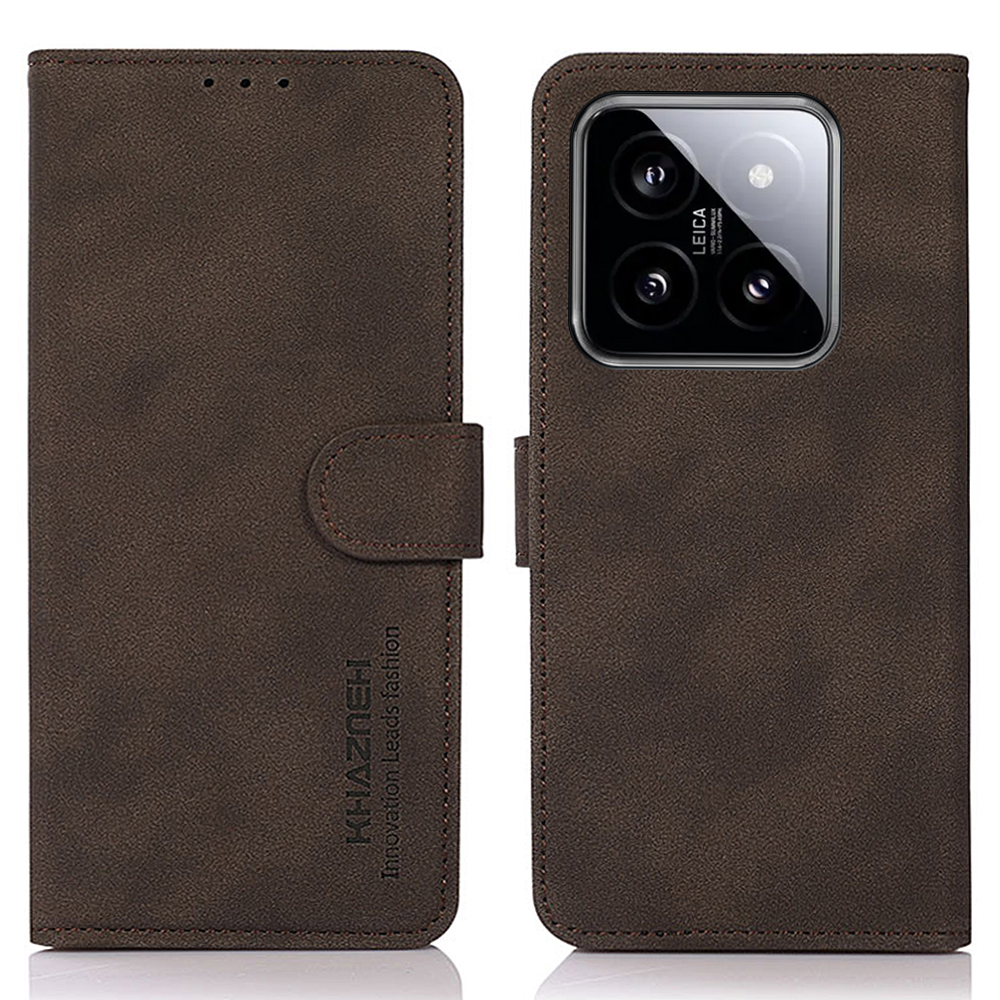 

Khazneh Für Xiaomi 14 Pro Case Anti-kratzer-telefon-brieftascheabdeckung - Braun, Xiaomi 14 Pro