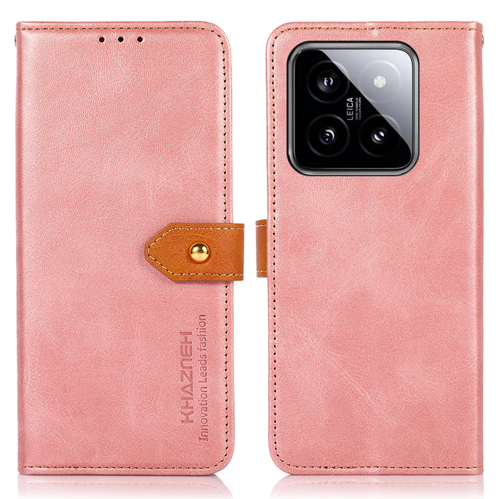 

Khazneh Für Xiaomi 14 Pro Case Wallet Stand Volle Schutz Telefonabdeckung - Roségold, Xiaomi 14 Pro