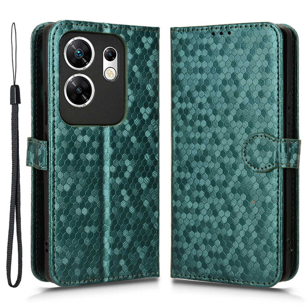 

Für Infinix Zero 30 4G Hülle Anti-scratch Flip Ständer PU Leder-telefonabdeckung - Grün, Infinix Zero 30 4G