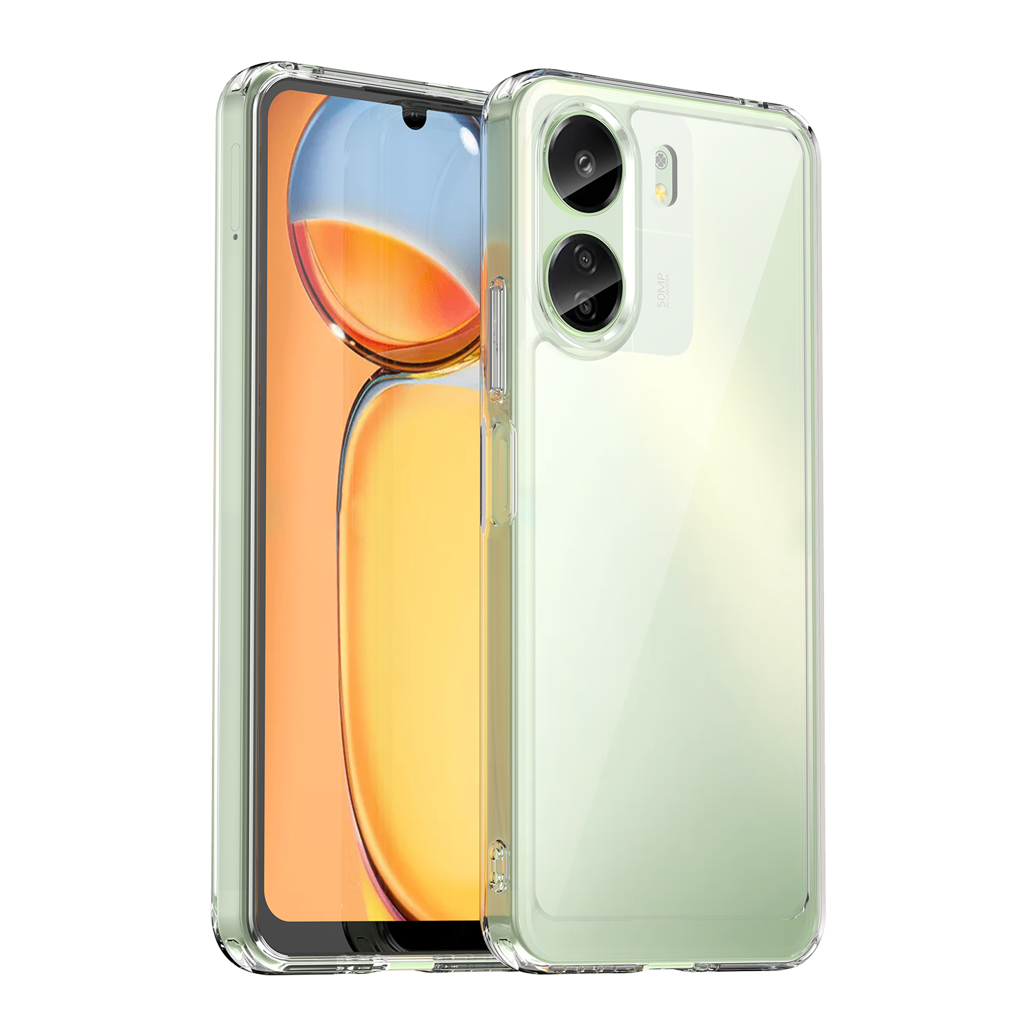 

Für Xiaomi Redmi 13c / Poco C65 4G Hülle Schockdicht TPU + Acrylnephone Deckung - Transparent, Xiaomi Redmi 13C
