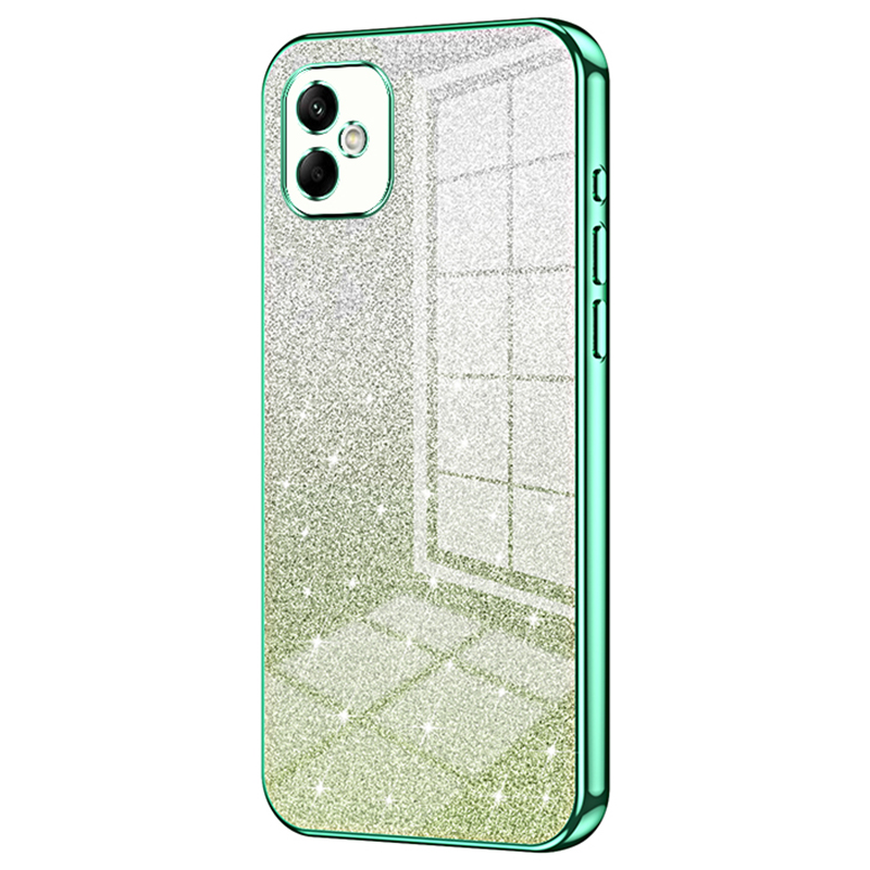 

Für Samsung Galaxy A05 4G Mobilfunkkoffer Elektroplieren TPU -präziser Ausschnittabdeckung - Grün, Samsung Galaxy A05 4G
