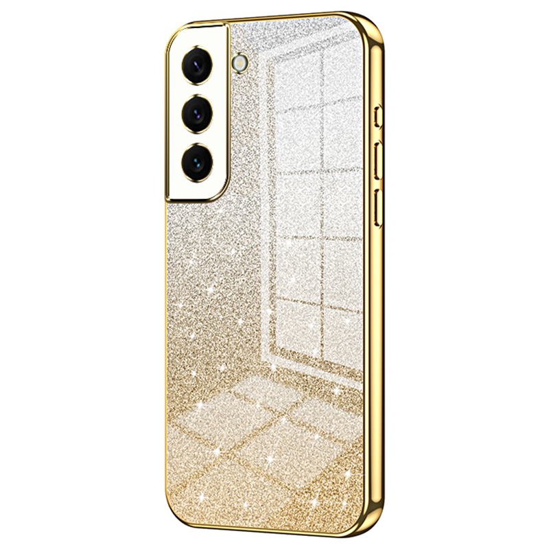 

Für Samsung Galaxy S22 5G Hülle Soft TPU Precise Cutout Smartphone Cover - Gold, Galaxy S22 5G