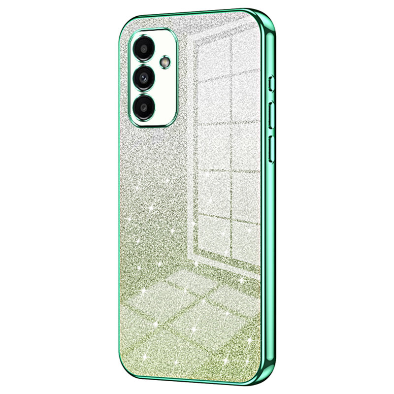 

Für Samsung Galaxy A14 5G Hastrop -drap -proof Glitzer Präziser Ausschnitt TPU -telefonschale - Grün, Galaxy A14 5G