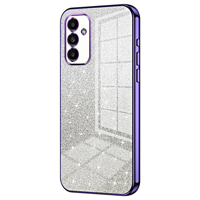 

Für Samsung Galaxy A14 5G Hastrop -drap -proof Glitzer Präziser Ausschnitt TPU -telefonschale - Lila, Galaxy A14 5G