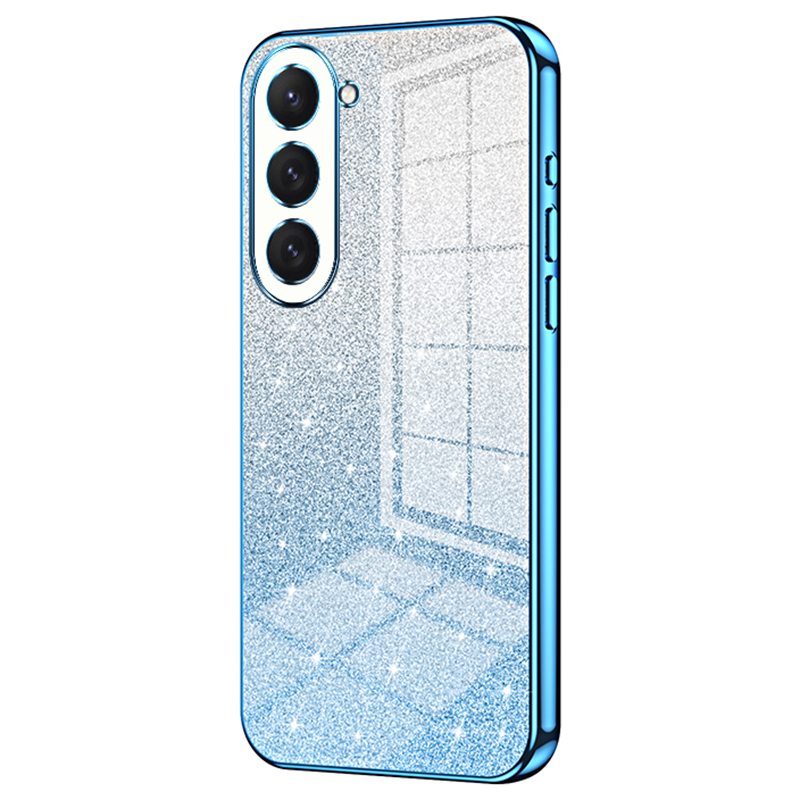 

Für Samsung Galaxy S23 Case Slim-Fit Glitter Präziser Ausschnitt Tpu-mobiltelefonschutz - Blau, Galaxy S23