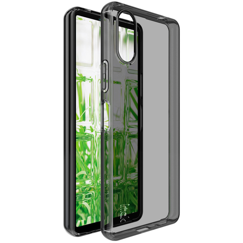 IMAK UX-5 Series For Sony Xperia 10 VI Case Soft TPU Protective Phone Cover - Transparent Black