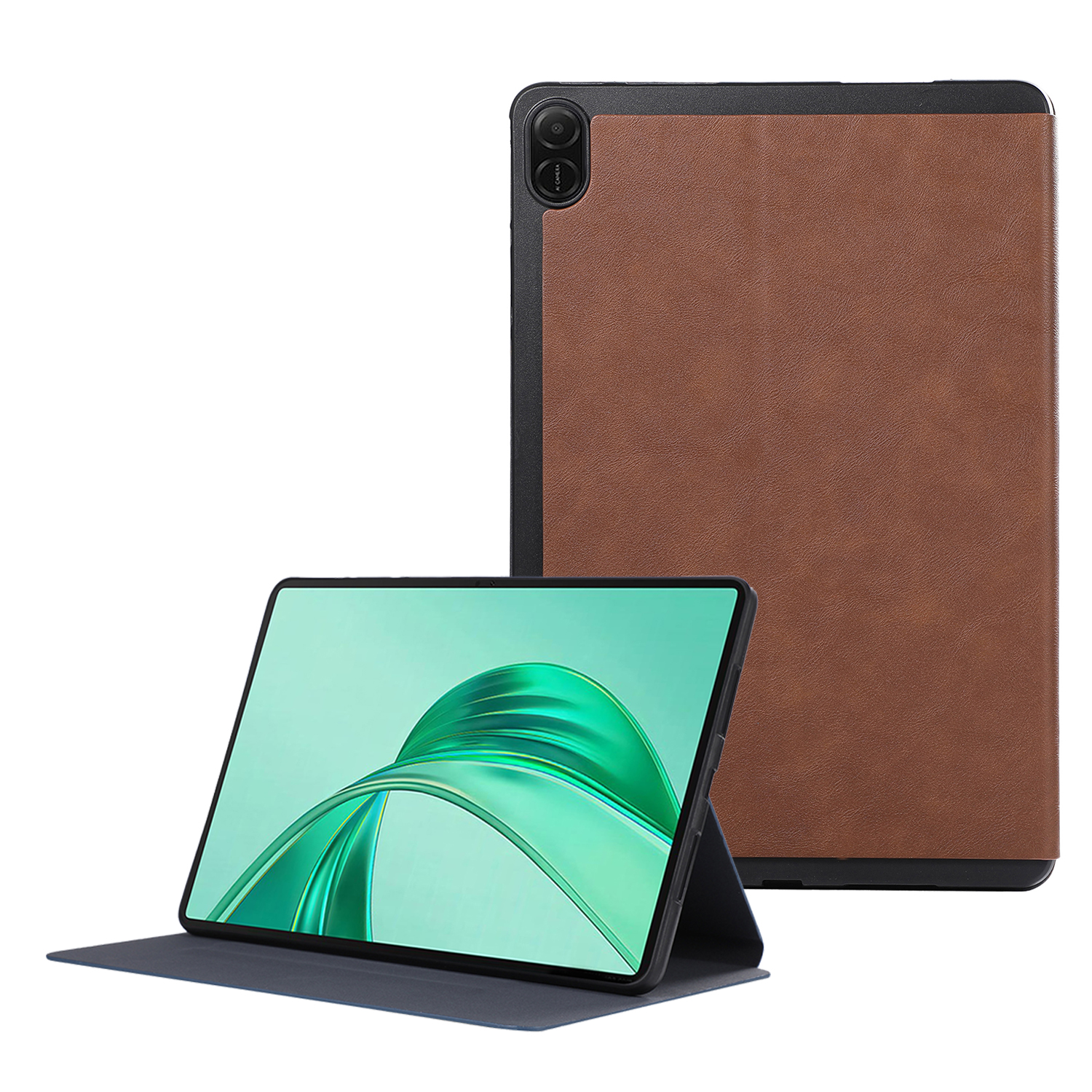 For Honor Pad X8b / Pad X8a Shockproof Case PU Leather Tablet Cover with Stand - Brown
