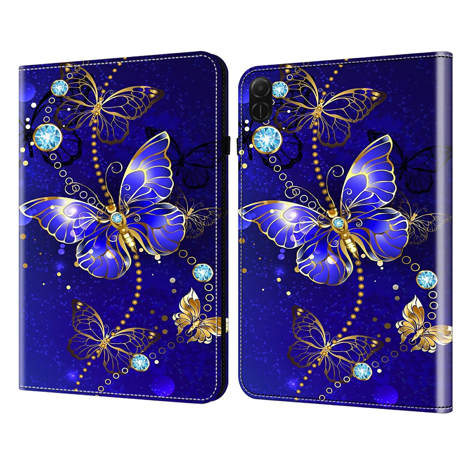 For Honor Pad X8b / Pad X8a Case Pattern Printed Leather Tablet Cover with Card Slot - Butterfly