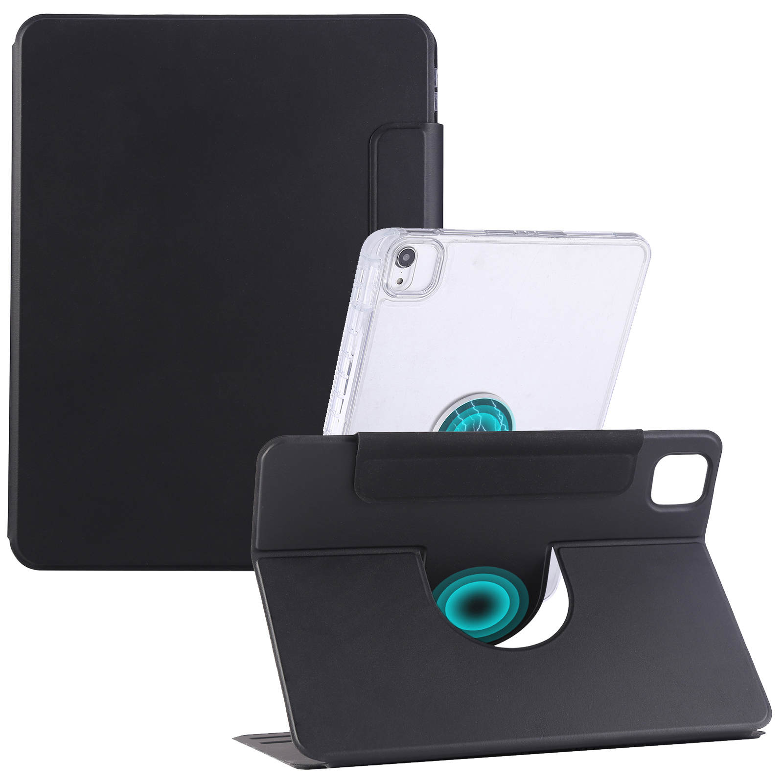 Tablet Case For iPad Air 11 (2026) / (2025) / (2024) / Air (2022) / (2020) / Pro 11 (2022) / (2020) / (2018) Magnetic Detachable Rotating Stand Cover 