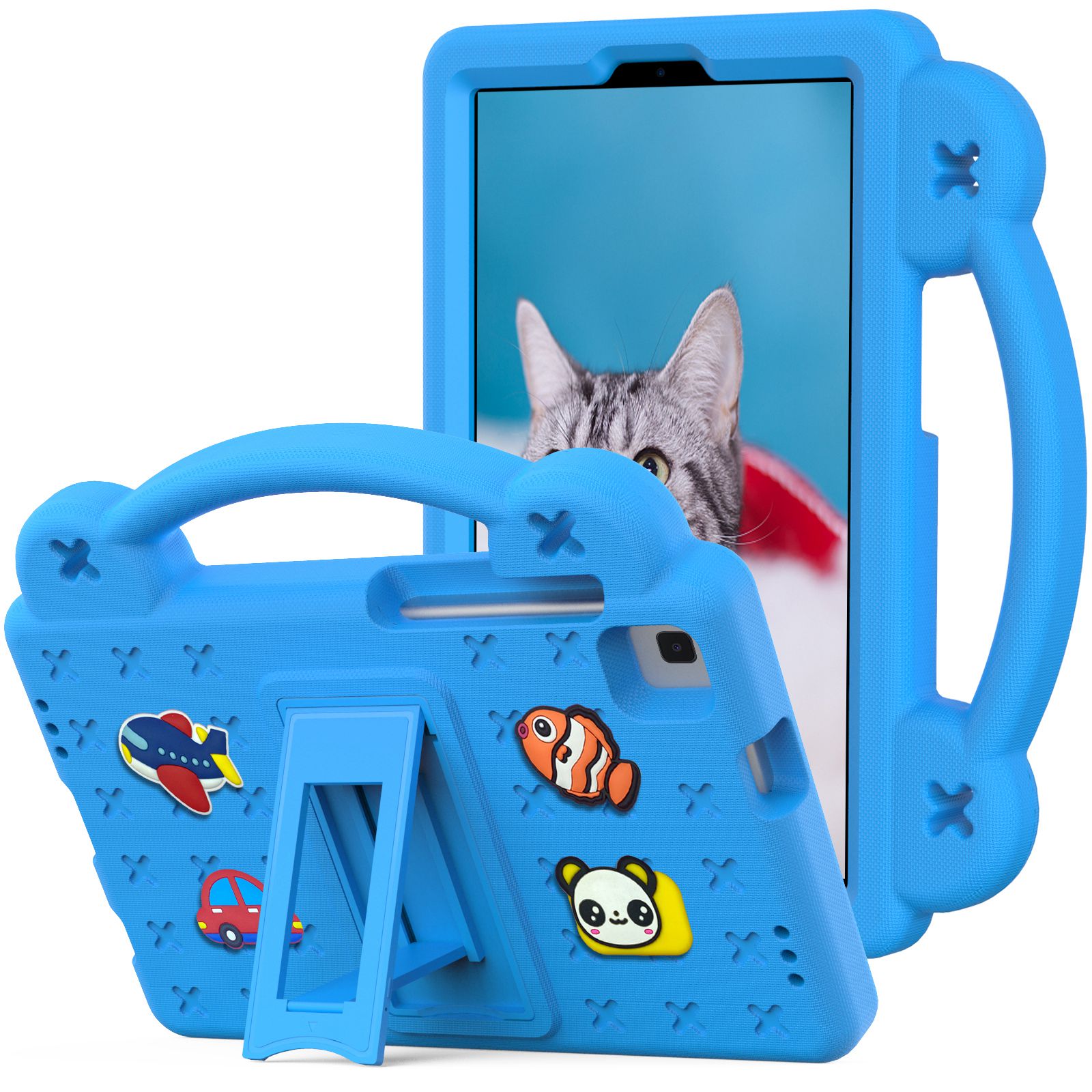 

Für Huawei MediaPad M3 Lite 8 / M5 8 (8,4-zoll) Protective Eva-fall Tragbarer Tablet-abdeckungs-anti-kratzer-fall Mit Kickstand - Himmelblau, Huawei MediaPad M3 Lite 8