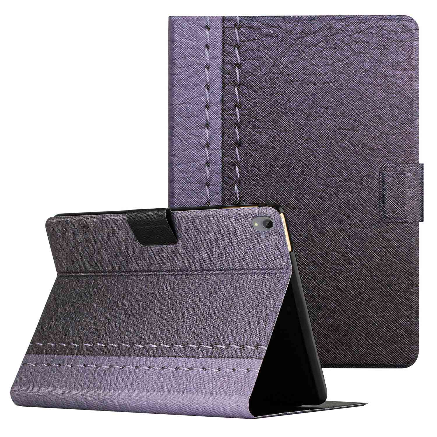 

PU Lederstand Hülle Für Lenovo Tab P11 J606F, Bi-farben-spleißkartenschlitze Schutz Tablettenabdeckung - Grau, Lenovo Tab P11 5G
