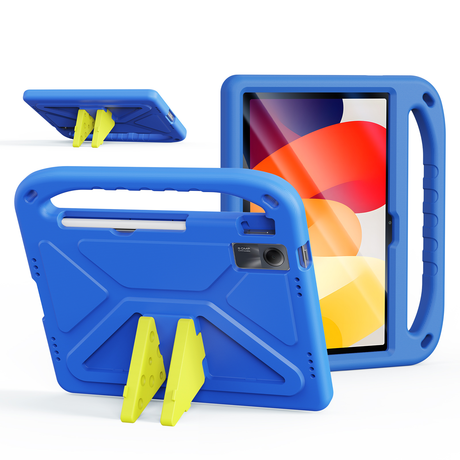 DUX DUCIS For Xiaomi Redmi Pad SE Tablet Case with Kickstand  Puff Series EVA Kids Shockproof Cover - Blue