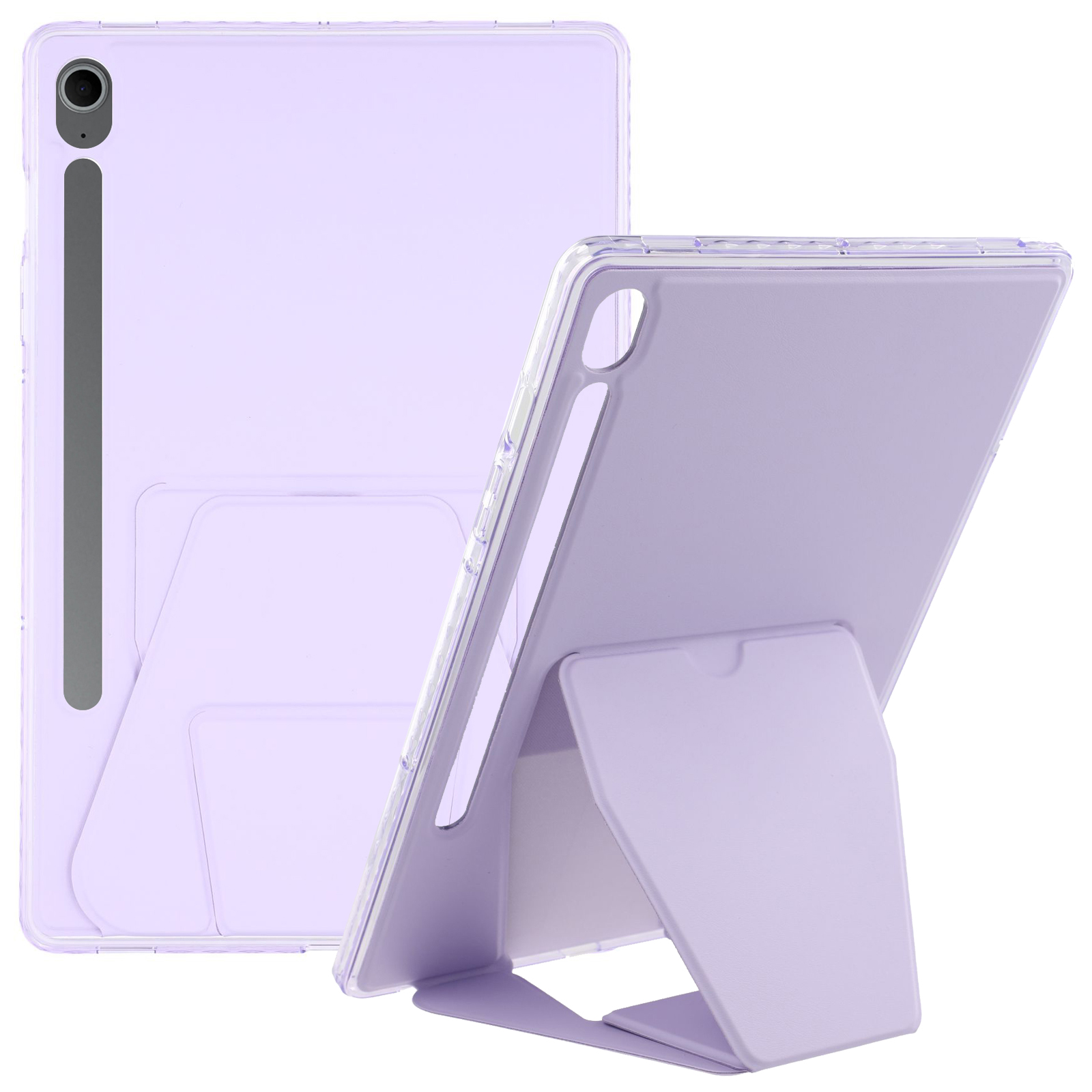 Tablet Case For Samsung Galaxy Tab S10 Lite / S10 FE / S9 FE / S9 TPU PU Leather Kickstand Cover - Purple