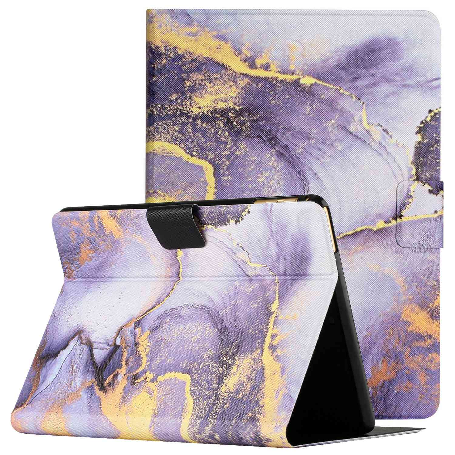 

Für Amazon Kindle Paperwhite 5 (2021) Kartenhalter Faltbarer Stand Tablet Case Marmormuster Auto Wake / Schlaflederabdeckung - Lila Marmor, Amazon Kindle Paperwhite 5 (2021)