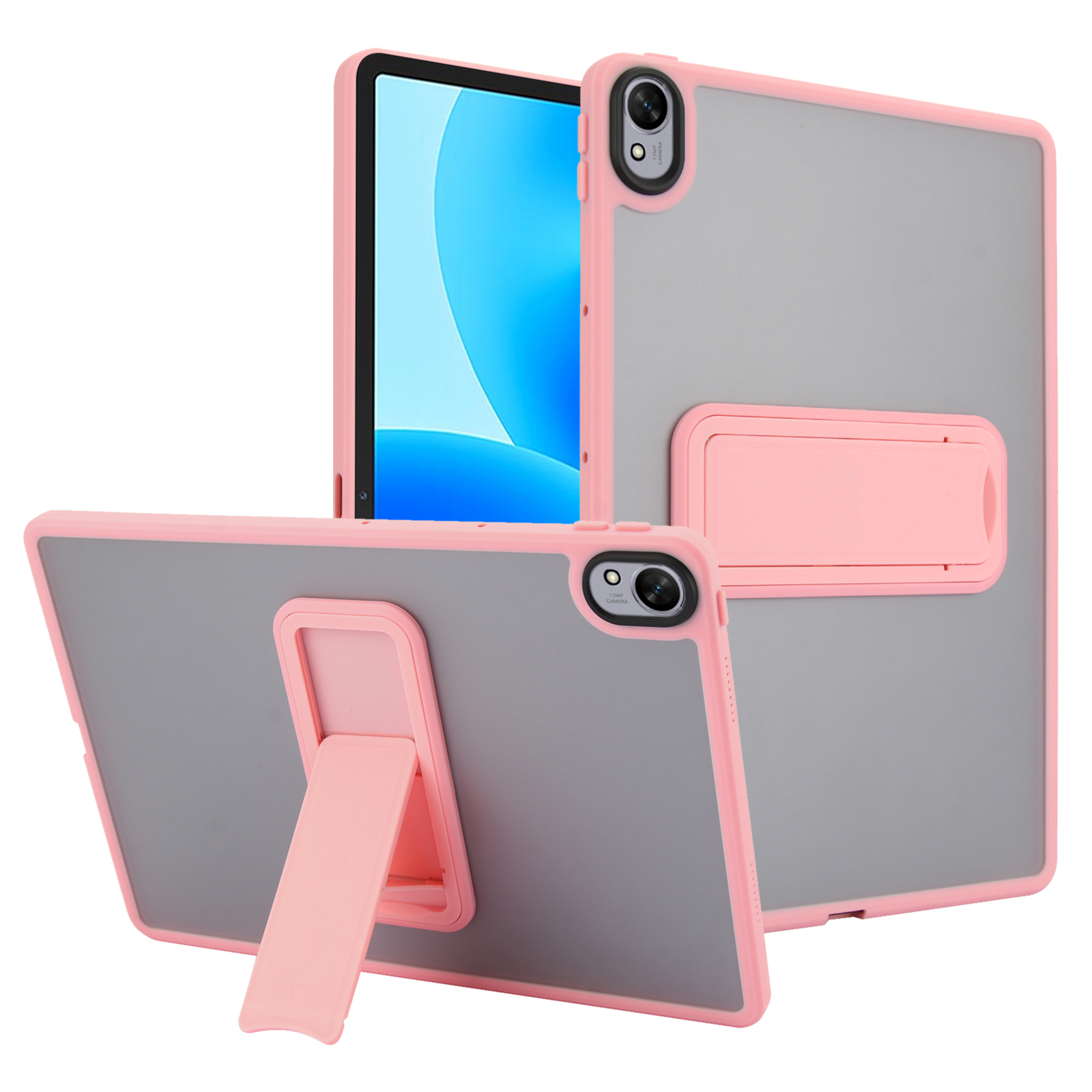 For Huawei MatePad 11.5 S (2024) Case with Kickstand TPU + PC Skin-Touch Tablet Cover - Pink