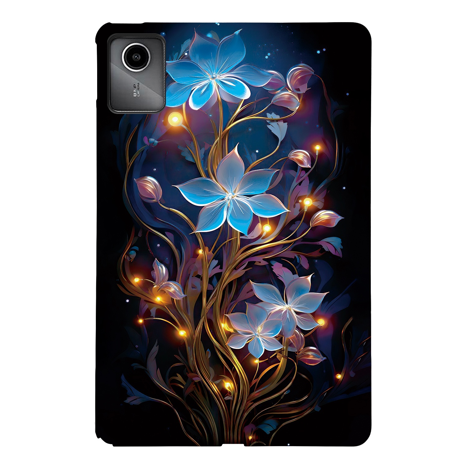For Lenovo Tab M11 TB-330FC  /  Xiaoxin Pad 11 2024 TB-331FC Case Pattern Printing Slim Soft TPU Tablet Cover - Small Lantern Flower